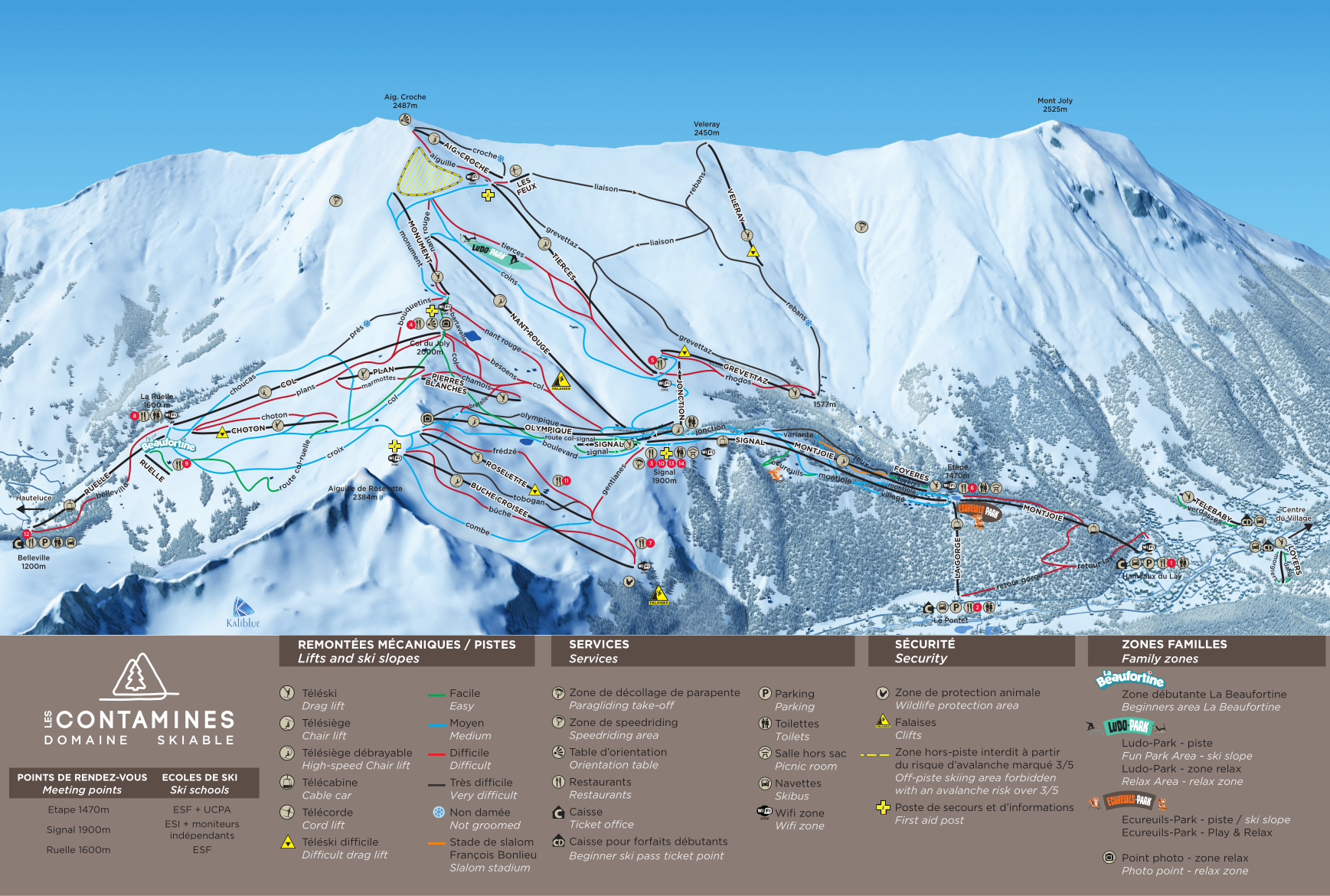 Discover the pistes map